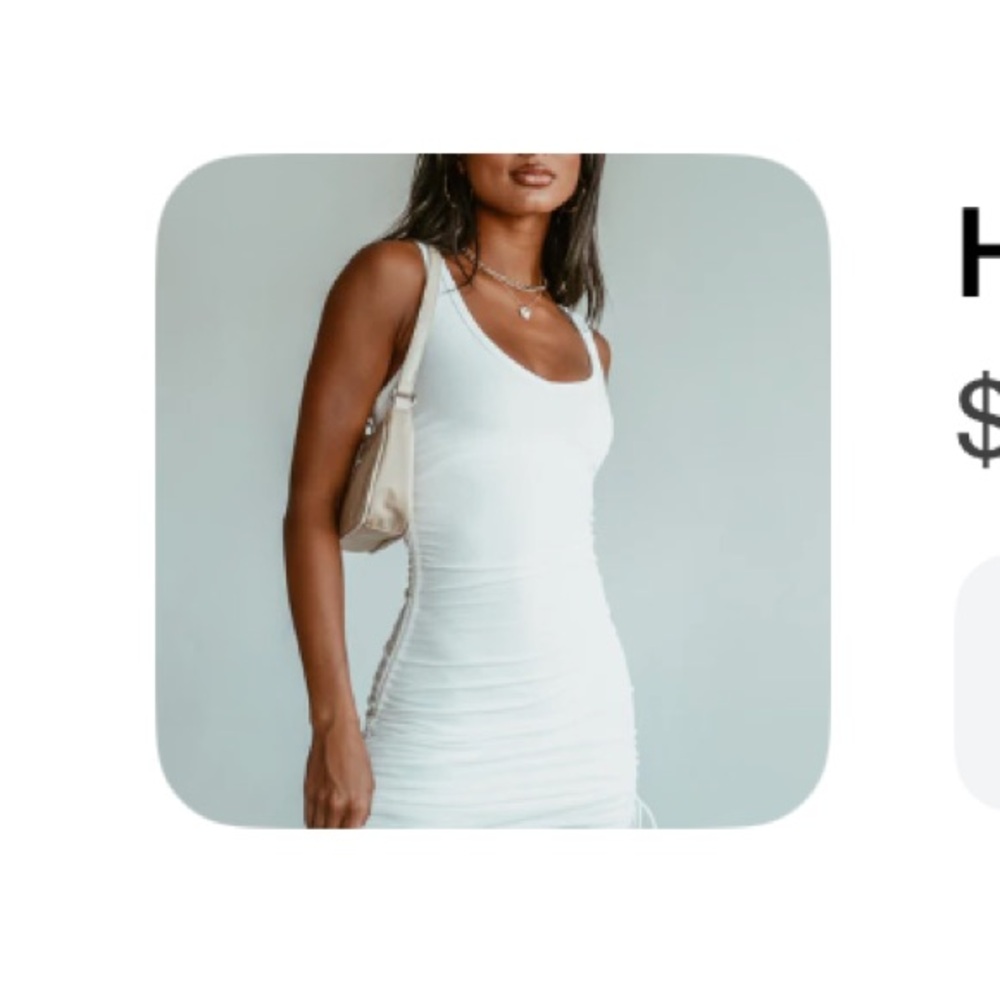Princess Polly white mini dress